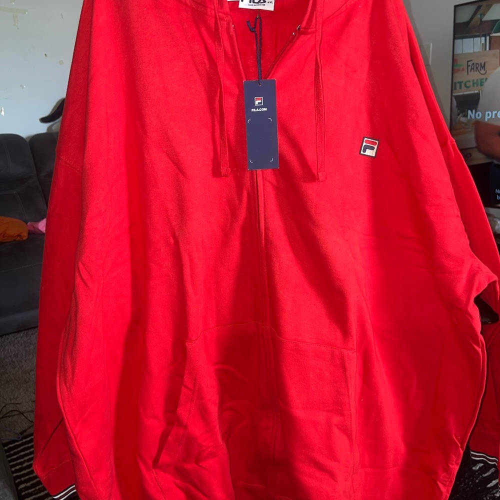 Fila Vibrant Red Hoodie